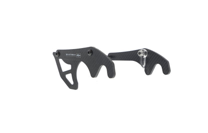 Evotech Carbon Fibre Toe Guard / GP Style Paddock Stand Plates - Yamaha YZF-R1M (2015 - 2019)