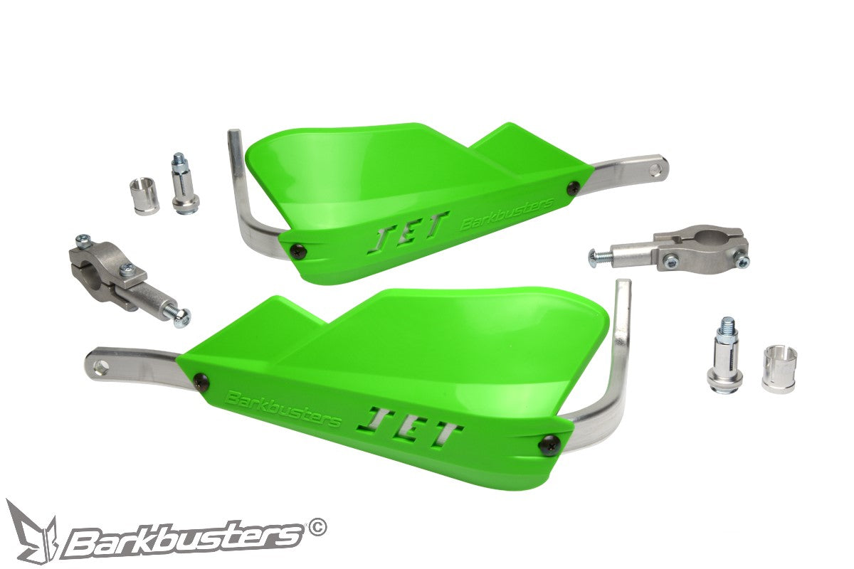 Barkbusters JET Handguard - Two Point Mount (Straight 22mm) - GREEN