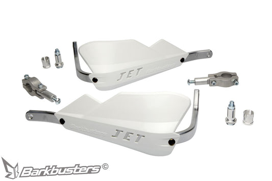 Barkbusters JET Handguard - Two Point Mount (Straight 22mm) - WHITE