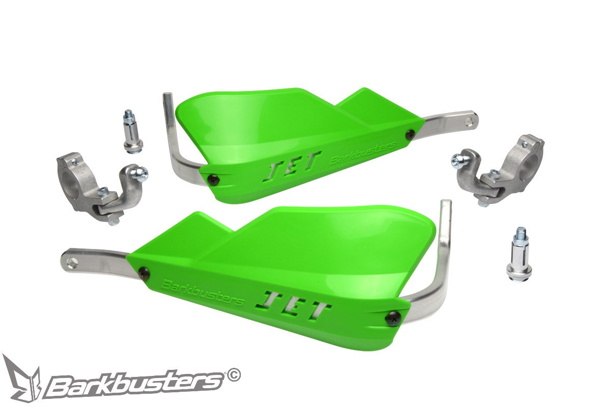 Barkbusters JET Handguard - Two Point Mount (Tapered) - GREEN