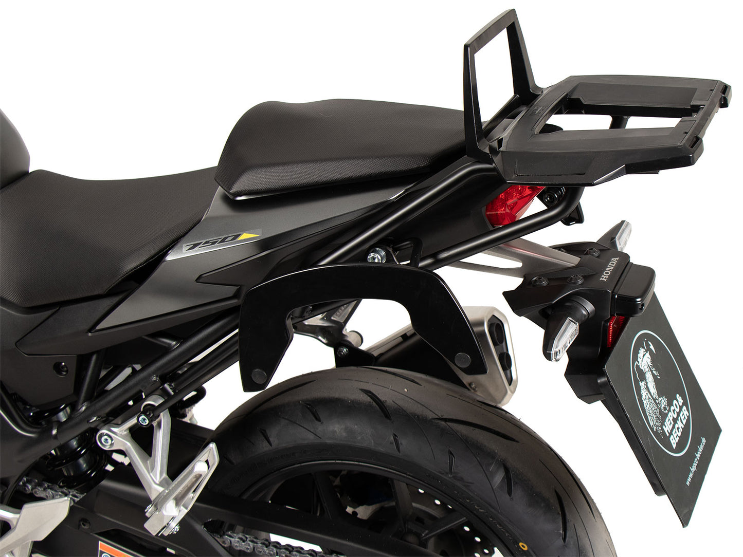 Hepco & Becker Alurack top case carrier black for Honda CB 750 Hornet (2023-)