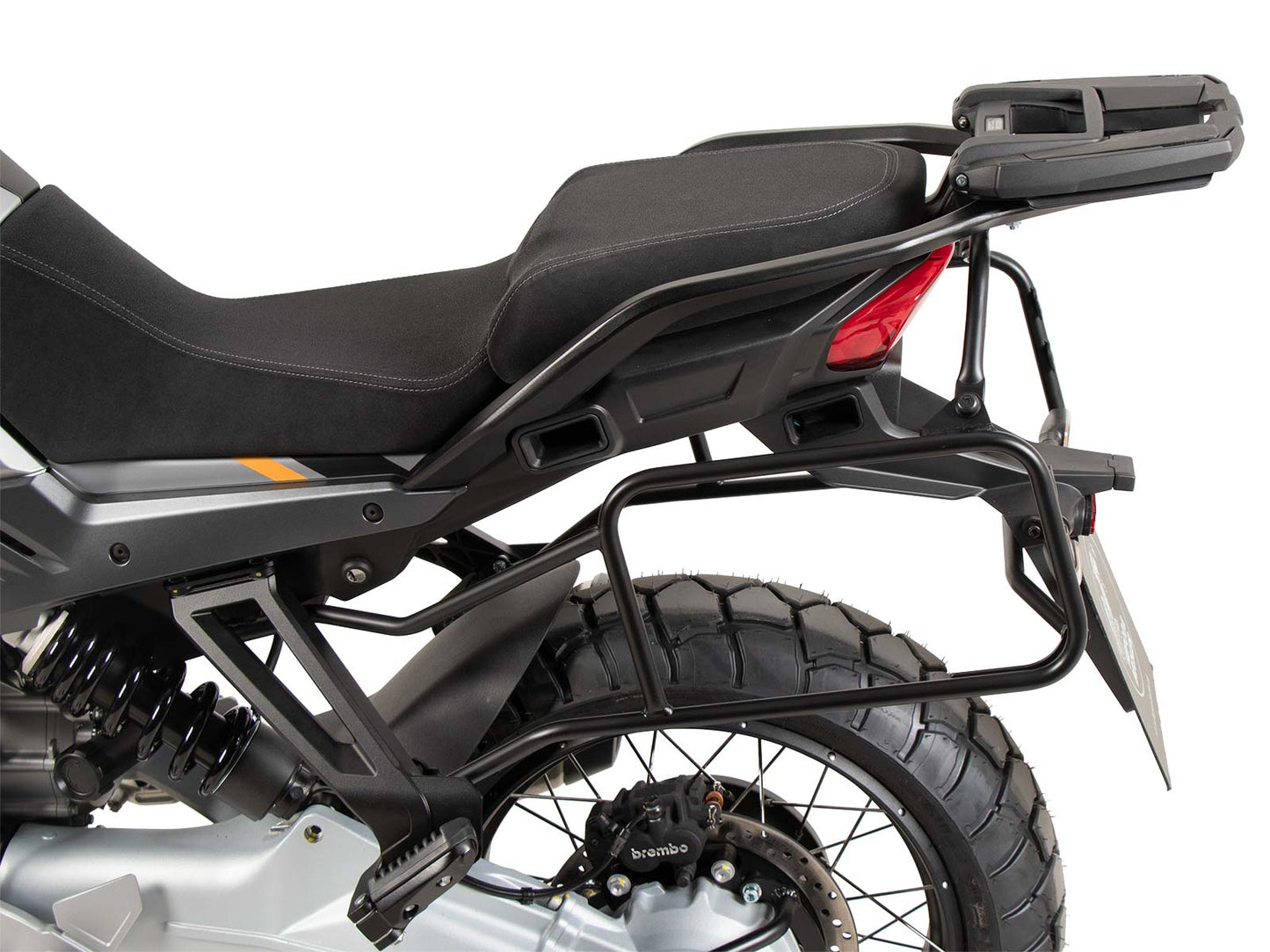 Hepco & Becker Easyrack topcasecarrier black for combination with original rear rack for Moto Guzzi Stelvio (2024-)