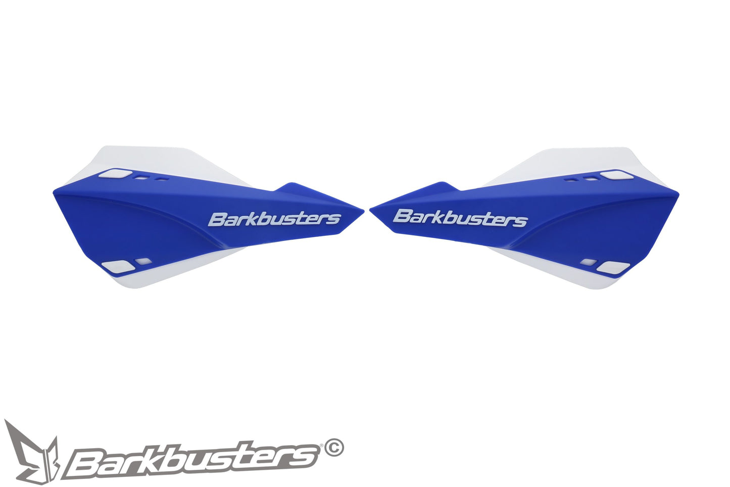 Barkbusters SABRE MX/Enduro Handguard - BLUE (with deflectors in WHITE)