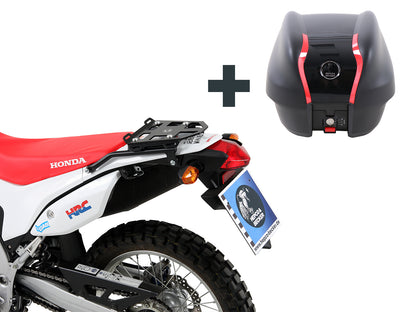 Hepco & Becker Topcase - Set Journey 30 incl. carrier for Honda CRF 250 L (2012-) / Rally (2017-)