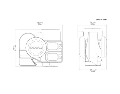 DENALI SoundBomb Original Compact Dual-Tone Air Horn