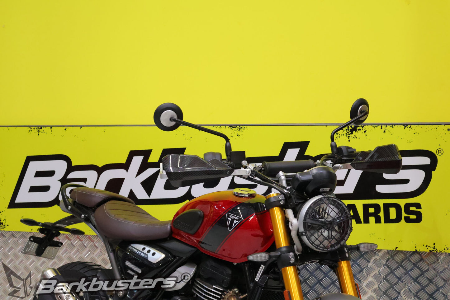 Barkbusters Hardware Kit - Two Point Mount:   
TRIUMPH SCRAMBLER 400X (2024-)