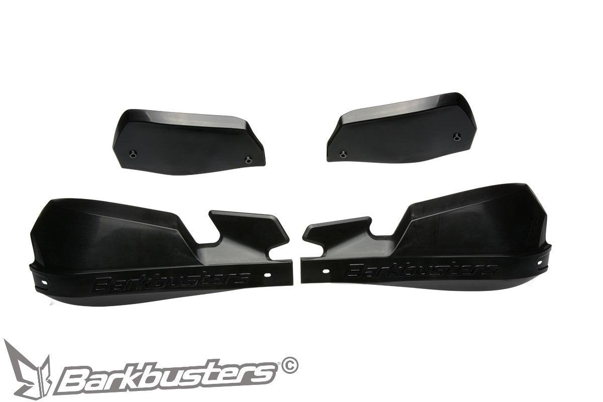 Barkbusters VPS Plastic Guards Only - BLACK on BLACK (with deflectors in BLACK)