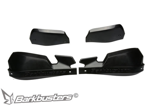 Barkbusters VPS Plastic Guards Only - BLACK on BLACK (with deflectors in BLACK)