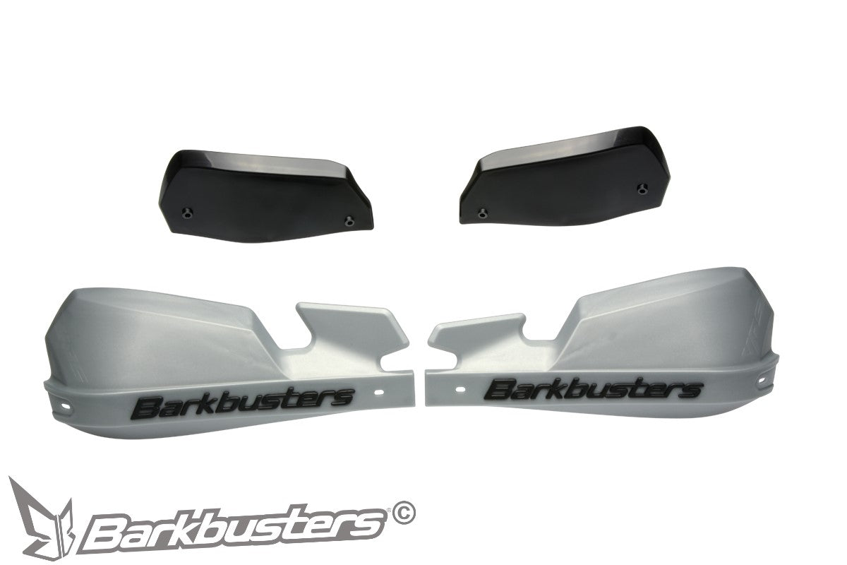 Barkbusters VPS Plastic Guards Only - SILVER (with deflectors in BLACK)