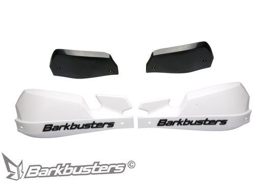 Barkbusters VPS Plastic Guards Only - WHITE (with deflectors in BLACK)