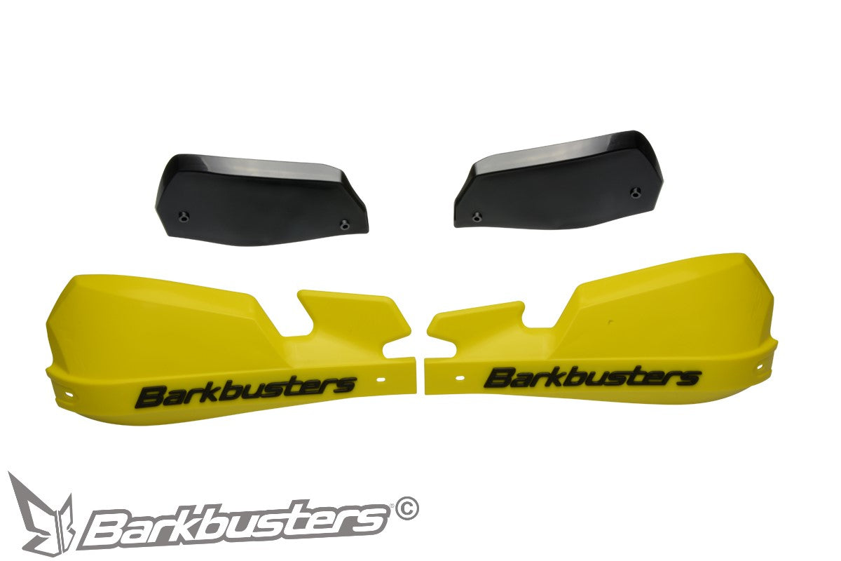 Barkbusters VPS Plastic Guards Only - YELLOW (with deflectors in BLACK)