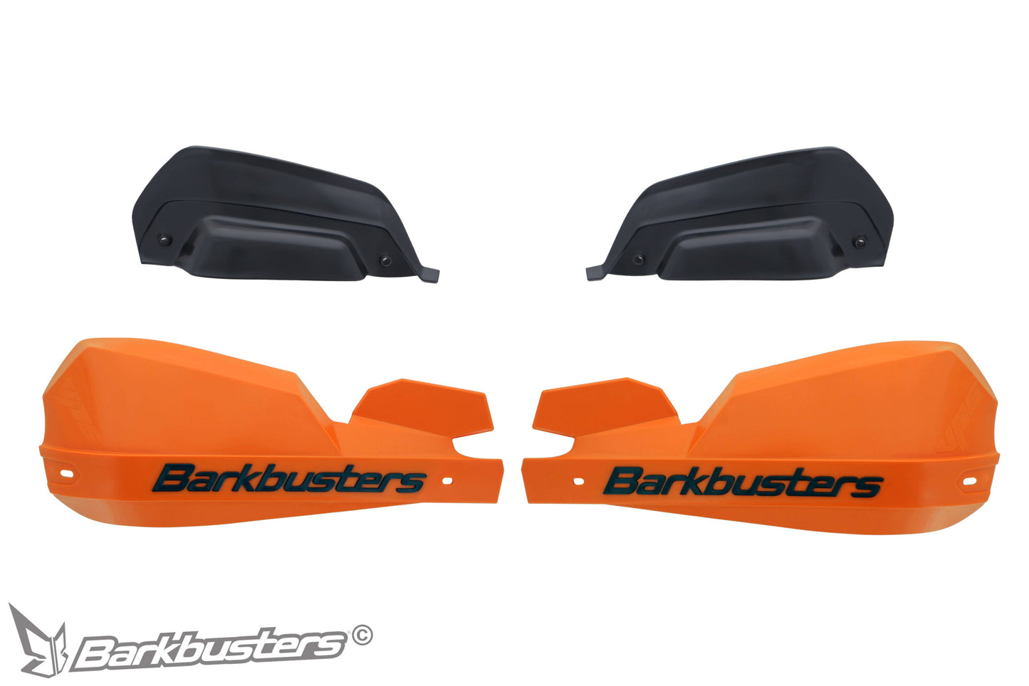 Barkbusters VPS Plastic Guards Only - ORANGE (with deflectors in BLACK)