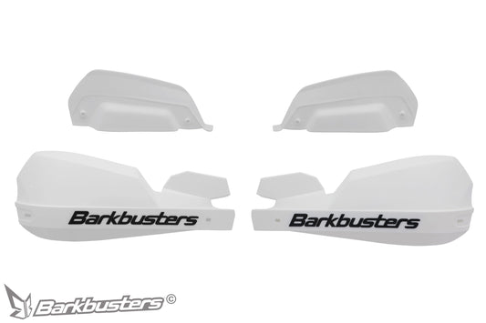 Barkbusters VPS Plastic Guards Only - WHITE (with deflectors in WHITE)
