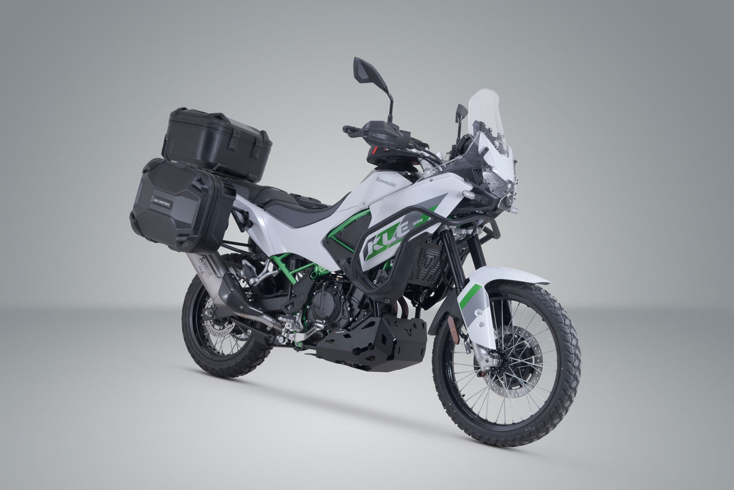 SW-Motech Adventure set DUSC with top case L for Akrapovic
