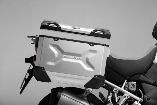 TRAX ADV M Side case. Right. Aluminum. Silver. 37.00 l. 49x23x37 cm.ALK.00.733.11000R/S