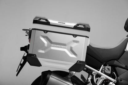 TRAX ADV M Side case. Right. Aluminum. Silver. 37.00 l. 49x23x37 cm.ALK.00.733.11000R/S