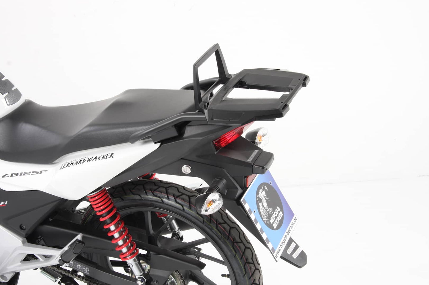 Hepco & Becker Alurack top case carrier black for Honda CB 125 F (2015-2020)