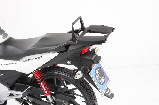 Hepco & Becker Alurack top case carrier black for Honda CB 125 F (2015-2020)