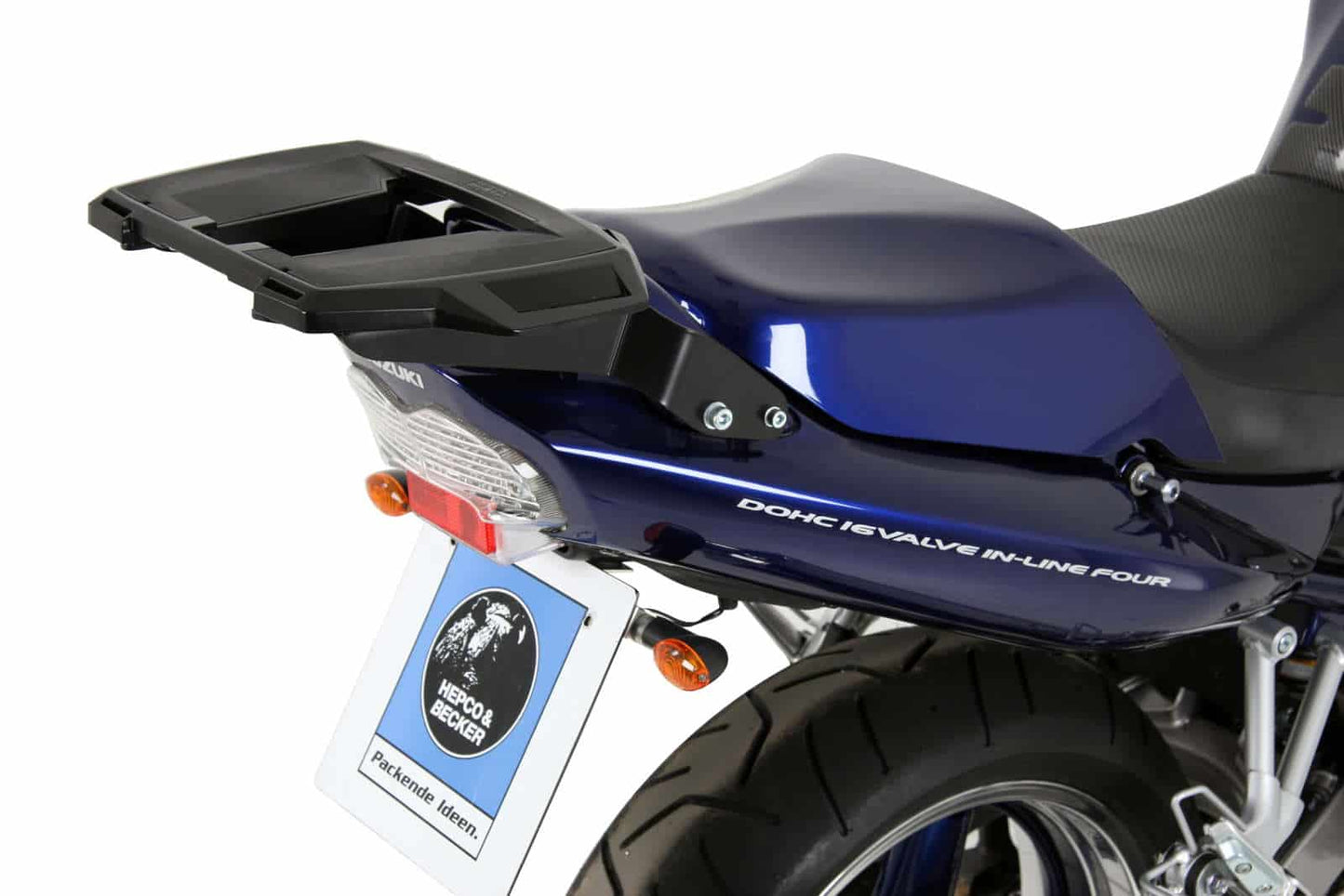 Hepco & Becker Alurack topcasecarrier black for Suzuki GSF 600 S Bandit (2000-2004)