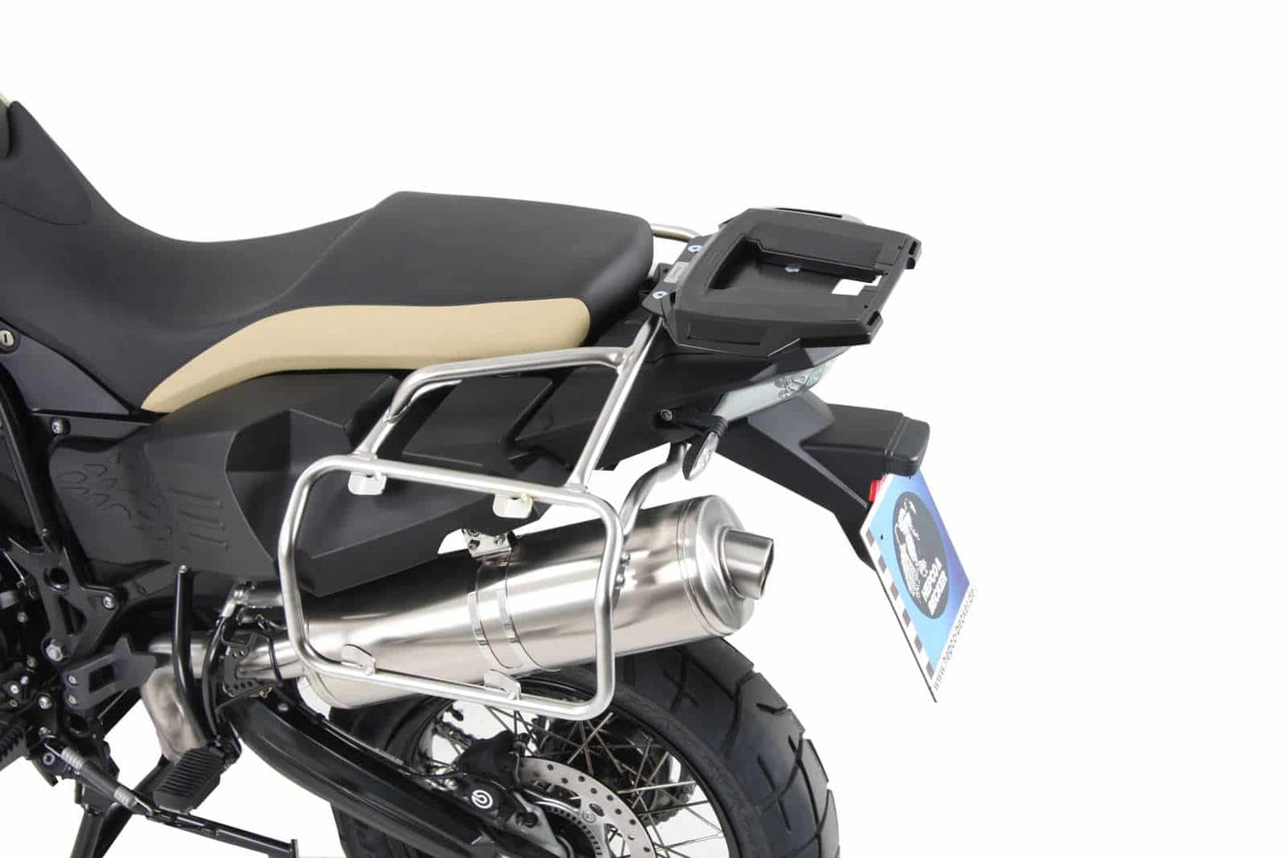 Hepco & Becker Alurack top case carrier black for BMW F 800 GS Adventure (2013-2018)