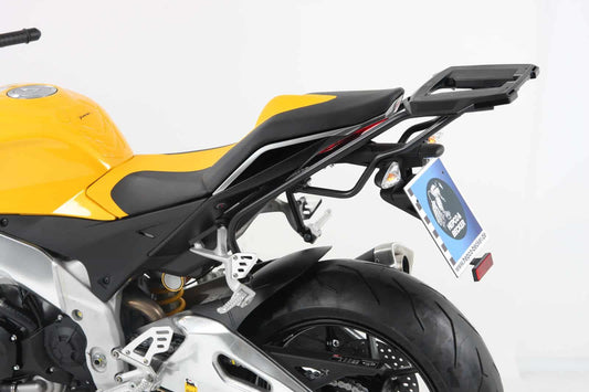 Hepco & Becker Alurack top case carrier black for Aprilia Tuono V4 R (2011-2014)/Tuono V4 1100 RR (2015-2020)