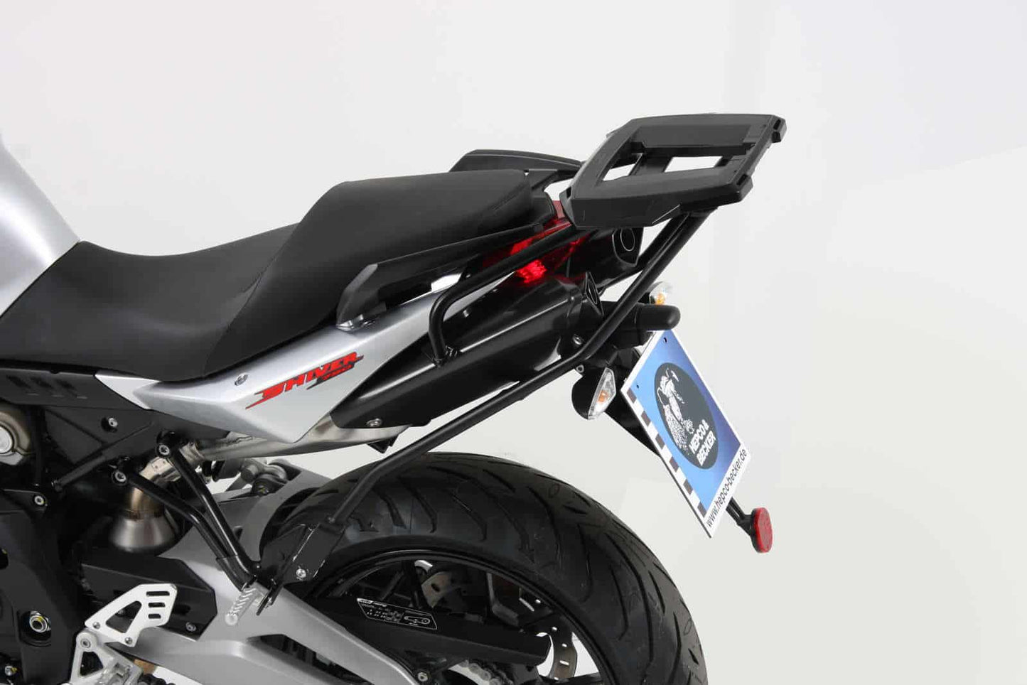 Hepco & Becker Alurack top case carrier black for Aprilia SL 750 Shiver (2010-2016)