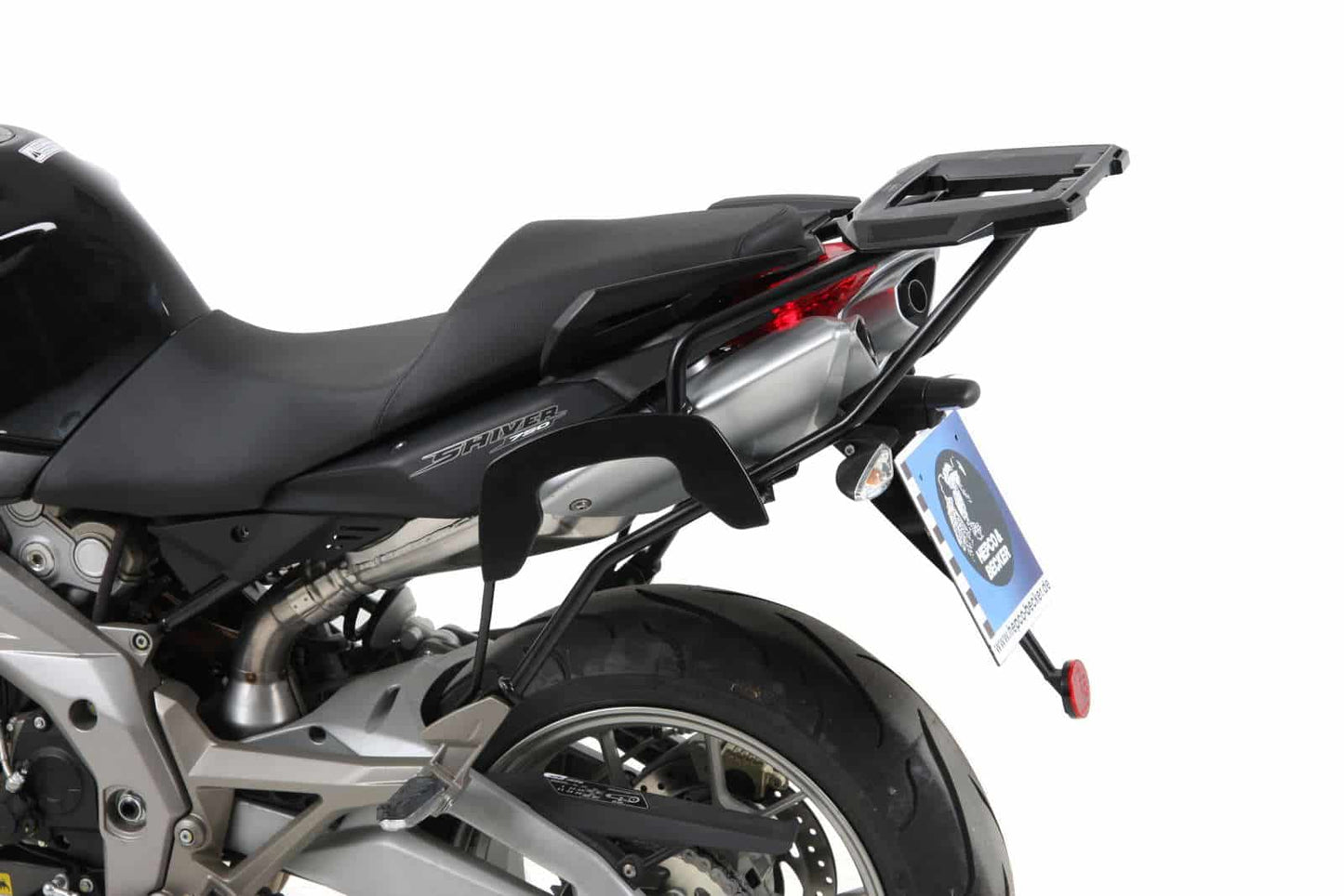 Hepco & Becker Alurack top case carrier black for Aprilia SL 750 Shiver (2007-2009)/GT (2009-2016)