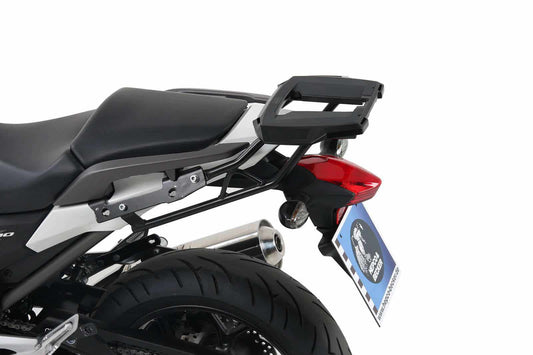 Hepco & Becker Alurack top case carrier black for Honda NC 700 S (2012-2013)/750 S/DCT (2014-2020)