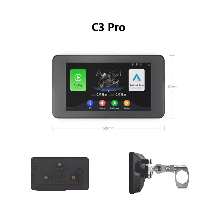 Aoocci C3 Pro - 5" Display / Wireless CarPlay / Bluetooth