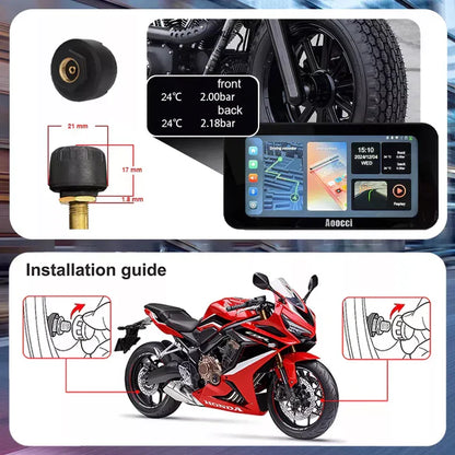 Aoocci C6 Pro 6.25" - Display / F&R Camera / Wireless CarPlay / TPMS / Bluetooth / Remote