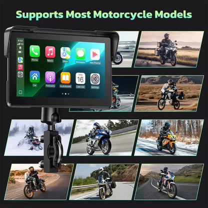 Aoocci C7 - 7" HD Screen for Motorcycle CarPlay & Android Auto
