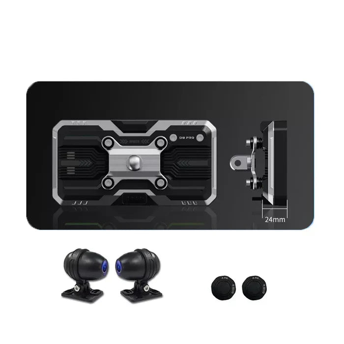Aoocci C9 Pro Max - 6" Display / F&R Camera / Wireless CarPlay / TPMS / Bluetooth