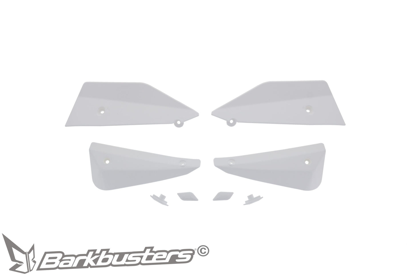 Barkbusters Spare Part - SABRE Deflector & Plug Set - WHITE