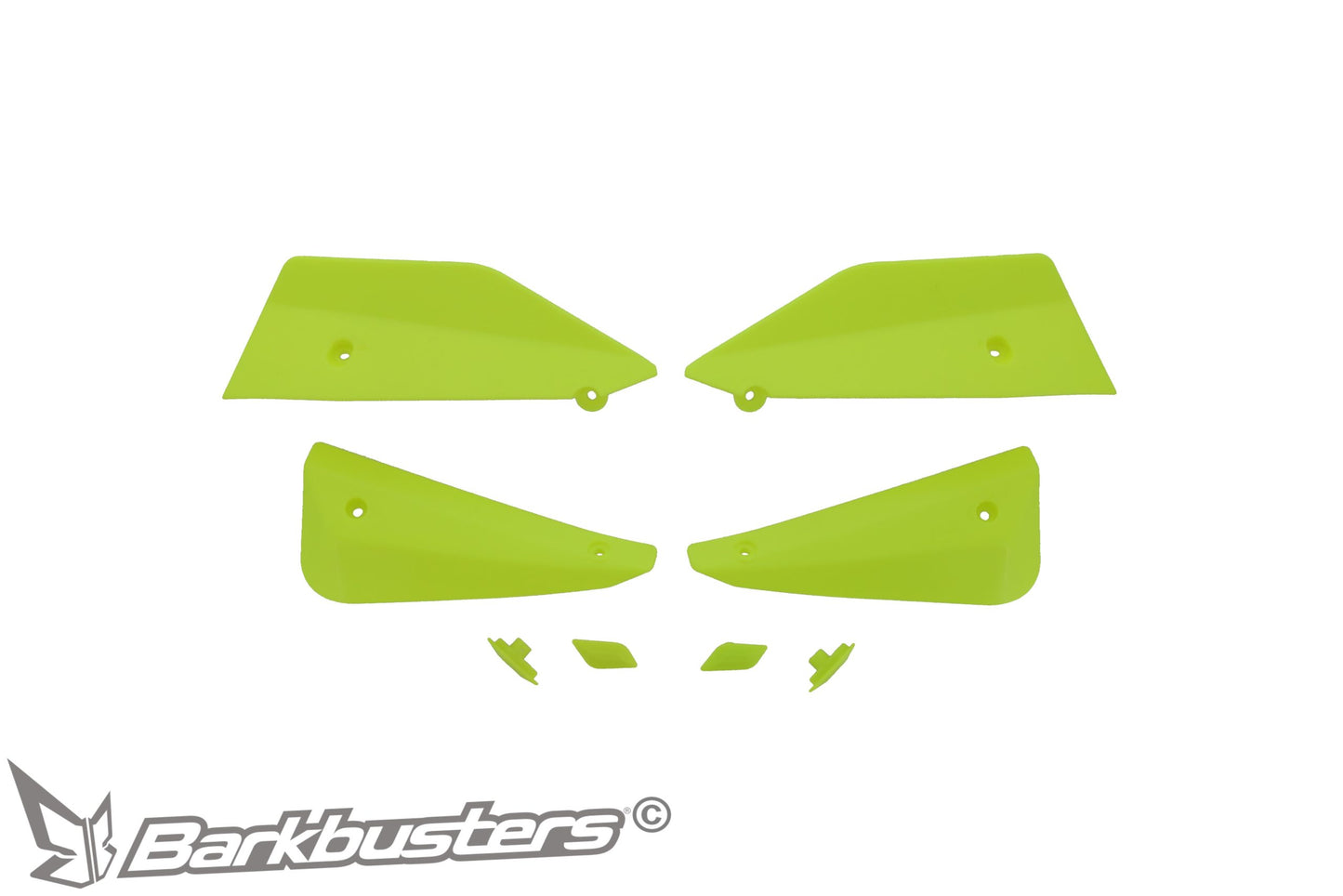Barkbusters Spare Part - SABRE Deflector & Plug Set - YELLOW HiViz