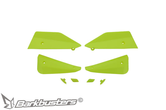 Barkbusters Spare Part - SABRE Deflector & Plug Set - YELLOW HiViz
