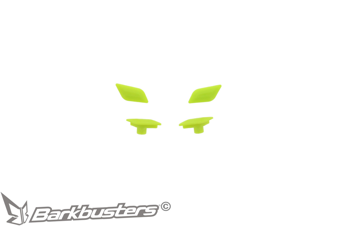 Barkbusters Spare Part - SABRE Plug Set - YELLOW HiViz