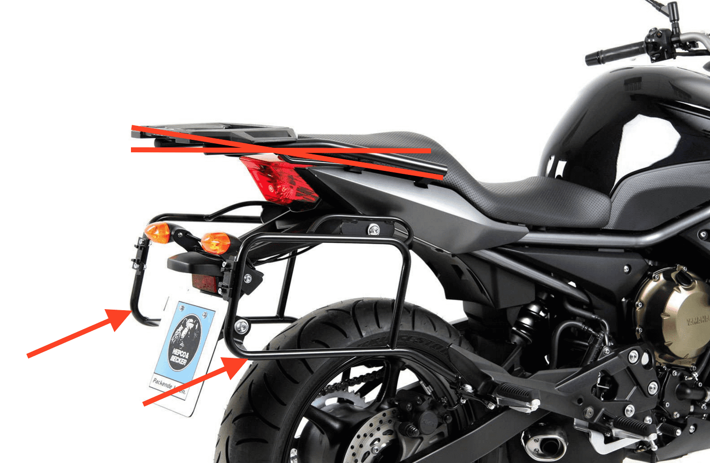 Hepco & Becker Sidecarrier Lock-it black for Yamaha XJ 6 Diversion (2009-2012)