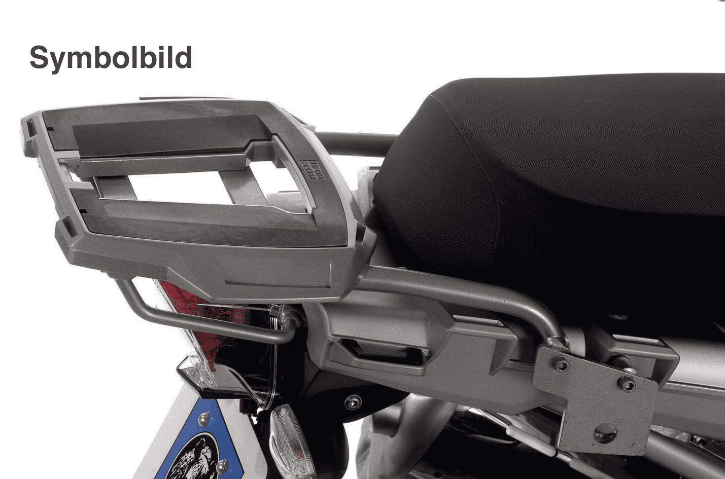 Hepco & Becker Alurack top case carrier black for combination with original rear rack for BMW R 1200 GS (2008-2012)