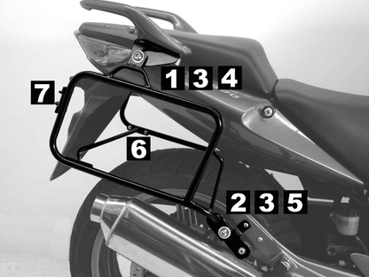 Hepco & Becker Sidecarrier Lock-it black for Honda CBF 600 S/N (2008-2013)