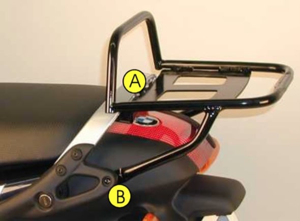 Hepco & Becker Topcase carrier tube-type black for BMW K 1200 RS/GT (1996-2005)