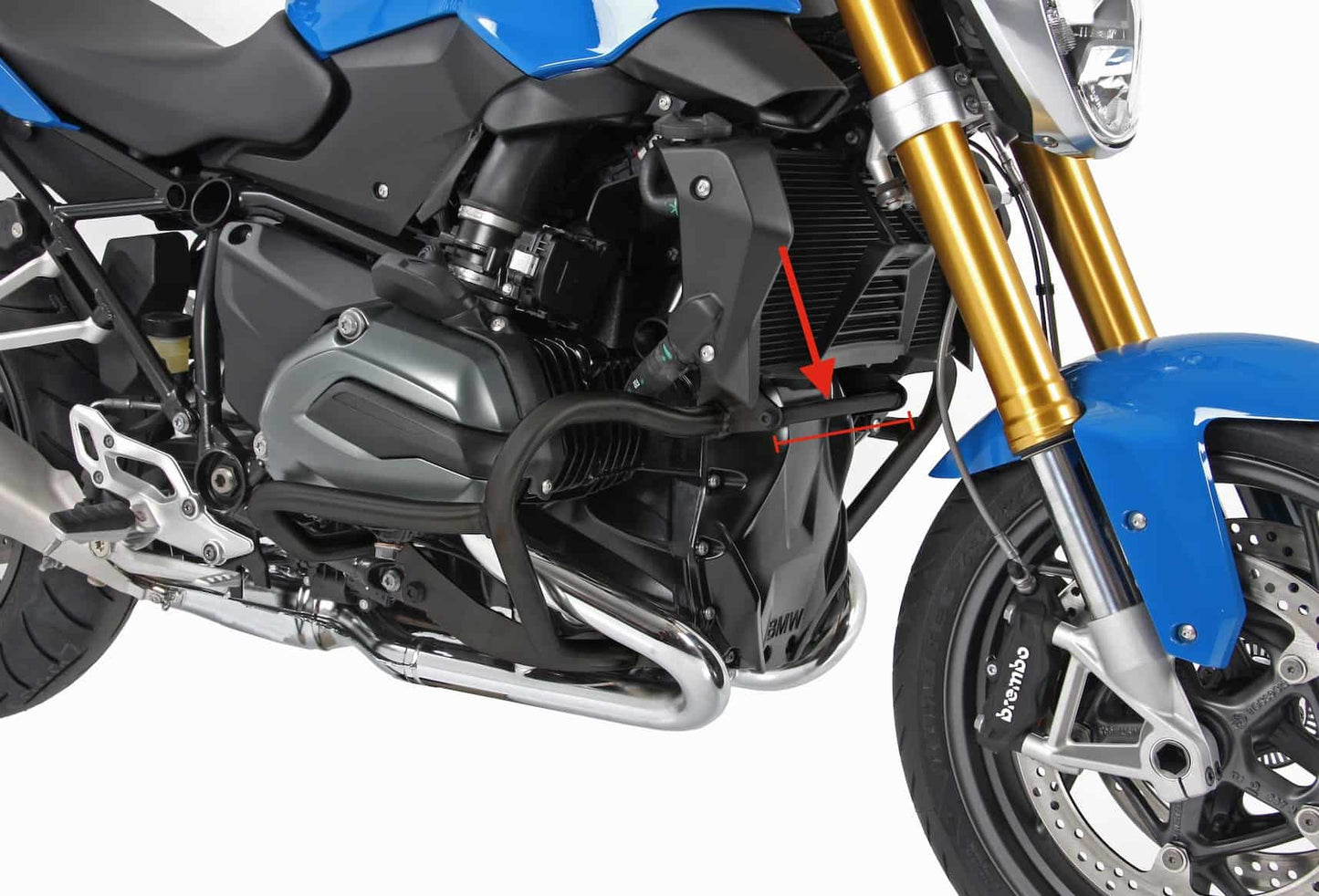 Hepco & Becker Stiffening bracket black for engine guard 501668 for BMW R 1200 GS LC (2013-2018)