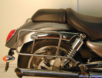 Hepco & Becker Sidecarrier permanent mounted chrome for Triumph Rocket/Rocket III Roadster (2011-2019)