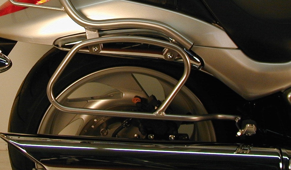 Hepco & Becker Leather bag holder tube-type - chrome for Suzuki M 1800 (VZR) R Intruder (2006-2012)