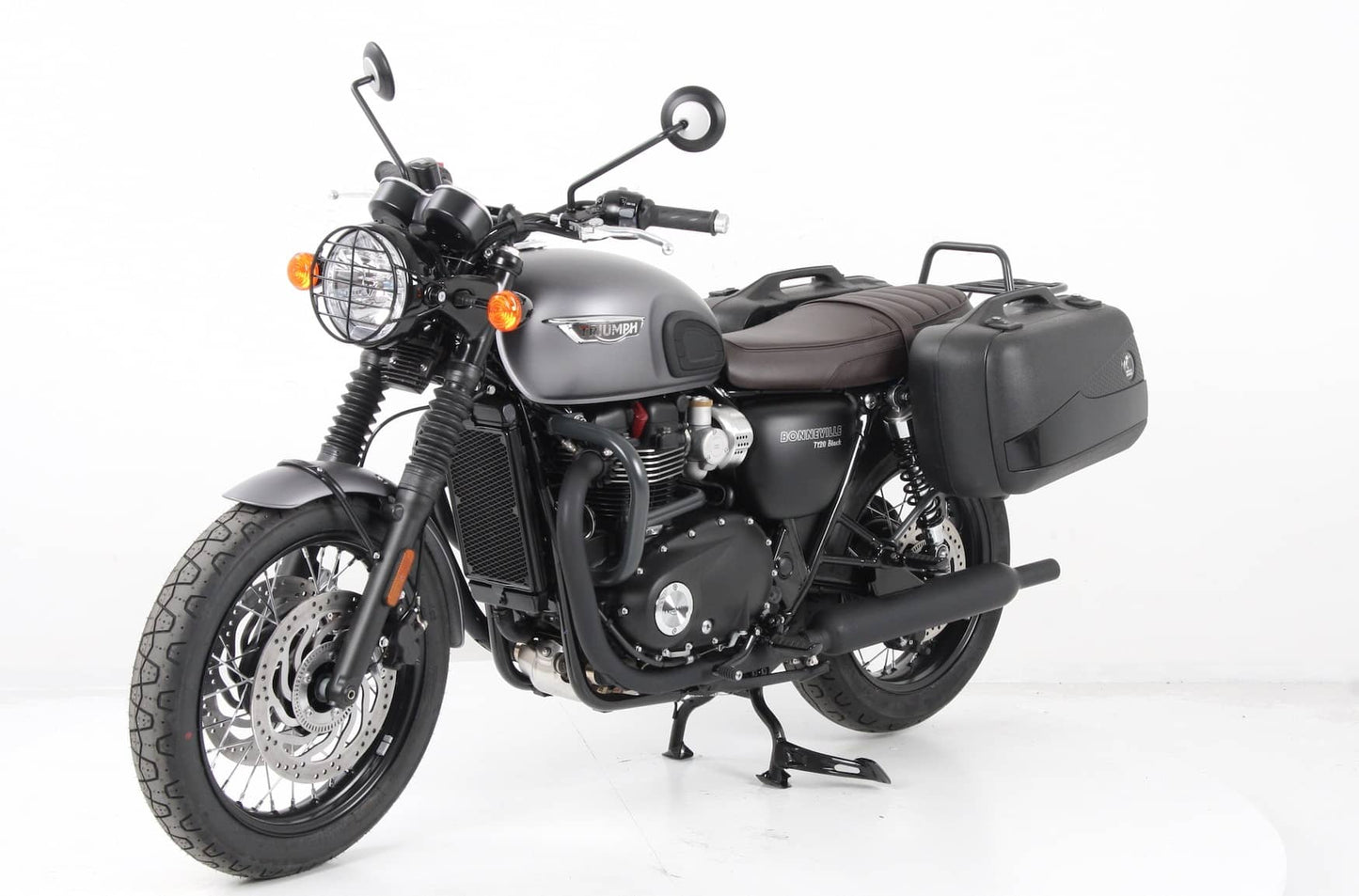 Hepco & Becker Sidecarrier permanent mounted black for Triumph Bonneville T 100/Black (2017-2025)