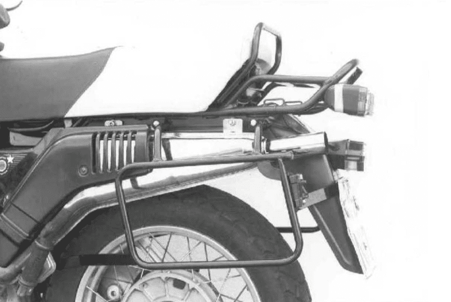 Hepco & Becker Sidecarrier permanent mounted black for BMW R 80 GS (1988-1994)/R 100 GS (1987-1994)