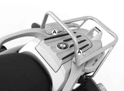 Hepco & Becker Topcase carrier tube-type silver for BMW F 650 GS Dakar (2004-2007)/F 650 GS/G 650 GS (2004-)