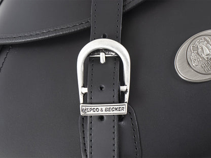 Hepco & Becker Leather single bag Buffalo black left for C-Bow holder