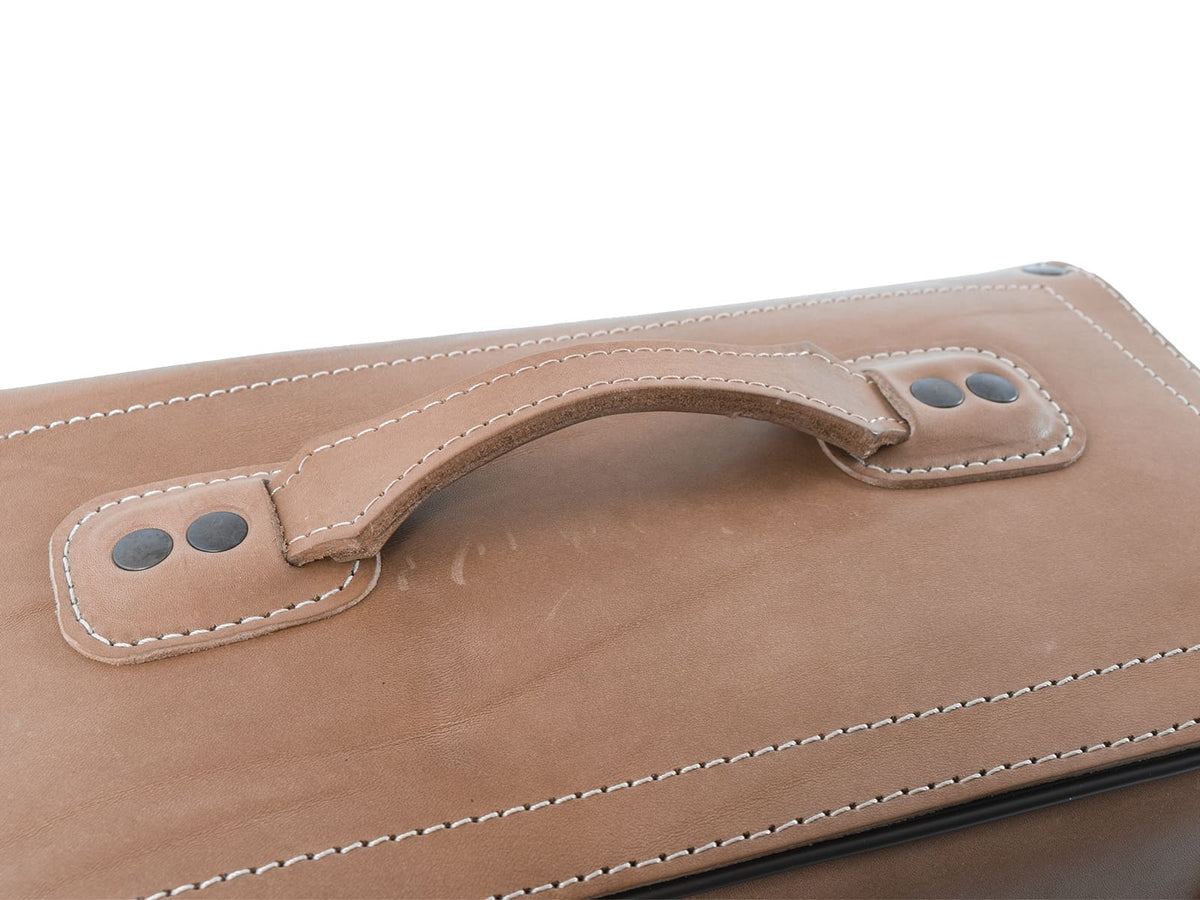 Hepco & Becker Leather single bag Buffalo brown right for C-Bow holder