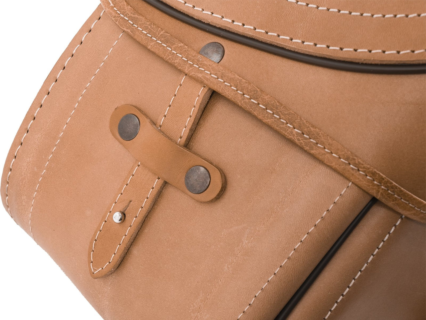 Hepco & Becker Leather single bag Buffalo brown left for C-Bow holder