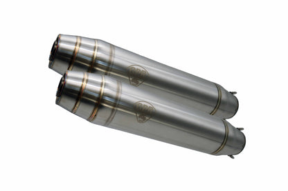 GPR Deeptone Inox Cafè Racer Silencers without link pipe Exhaust